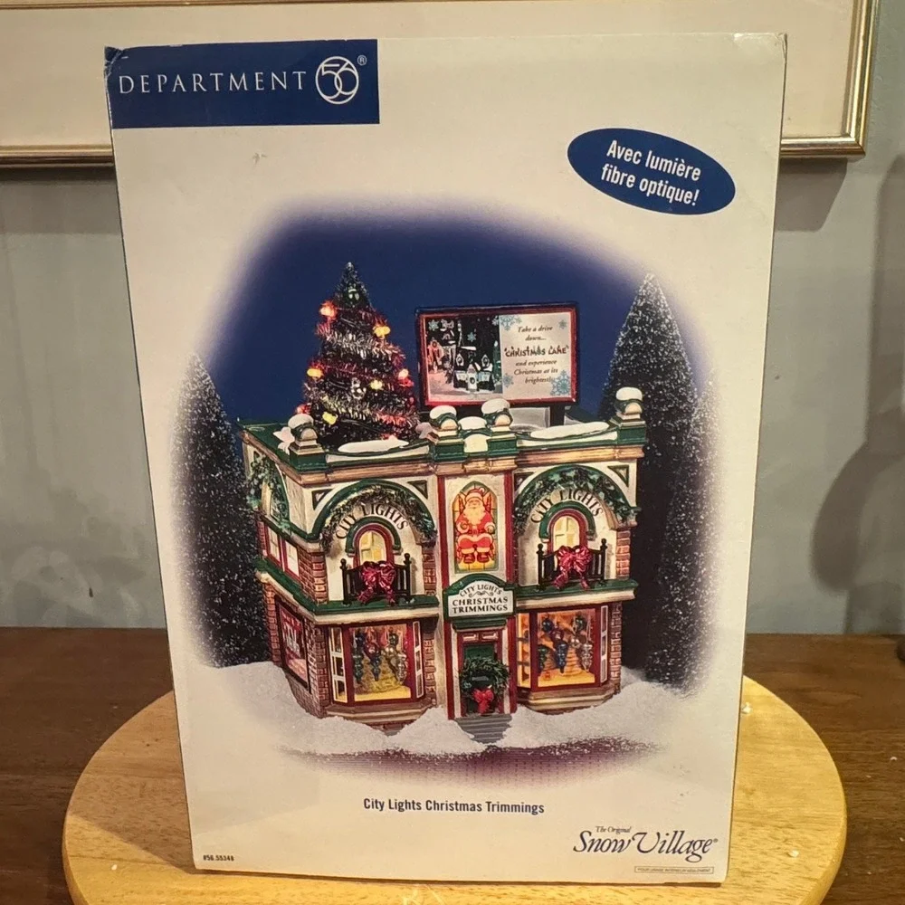 Department 56 Snow Village City Lights Christmas Trimmings 55348 Dept 56 Flaws